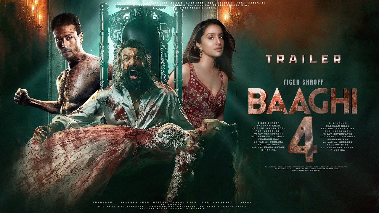 Baaghi 4 Trailer: संजय दत्त का खतरनाक विलेन अवतार , देखे बिना नहीं रह पाएंगे आप